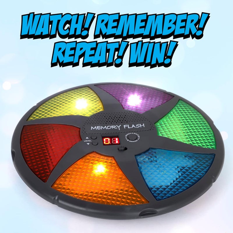 Point Games Handheld Memory Game, Kids Electronic Games, Sequence Fun for Kids with Lights & Sounds, Brain Challenge for Boys & Girls Ages 8+ - Image 2